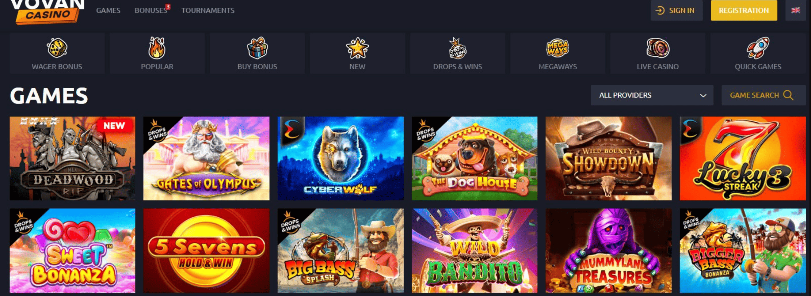 Обзор казино Vovan